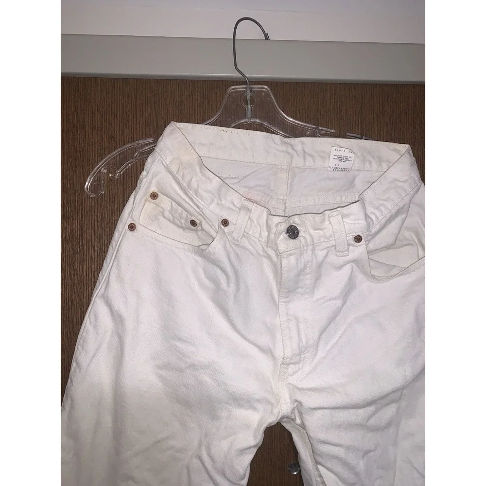 Vintage Levis 560 Jeans Mens 30x30 White USA Loose Tapered 90s Distressed Grunge